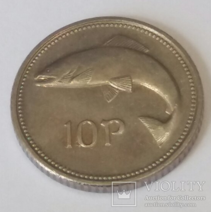 Ірландія 10 пенсів, 1999, фото №2