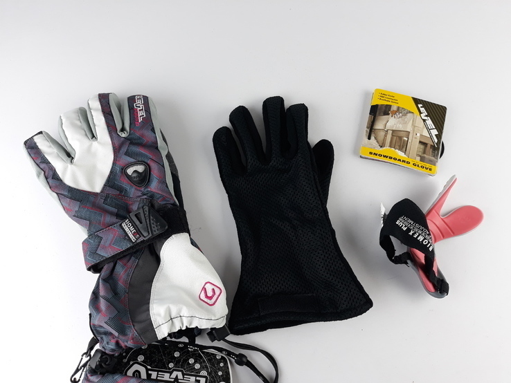 Перчатки зимние с защитой запястья Snowbord Level Glove (размер 7,5 - SМ) Сноуборд Лыжные, фото №2