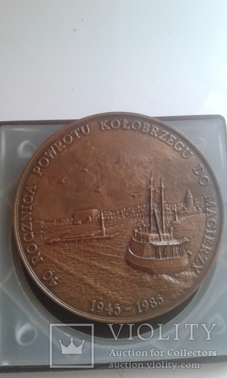 Настольная памятная медаль Польша, фото №8