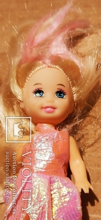 Кукла "Блондинка в розовом блестящем платье"., фото №2