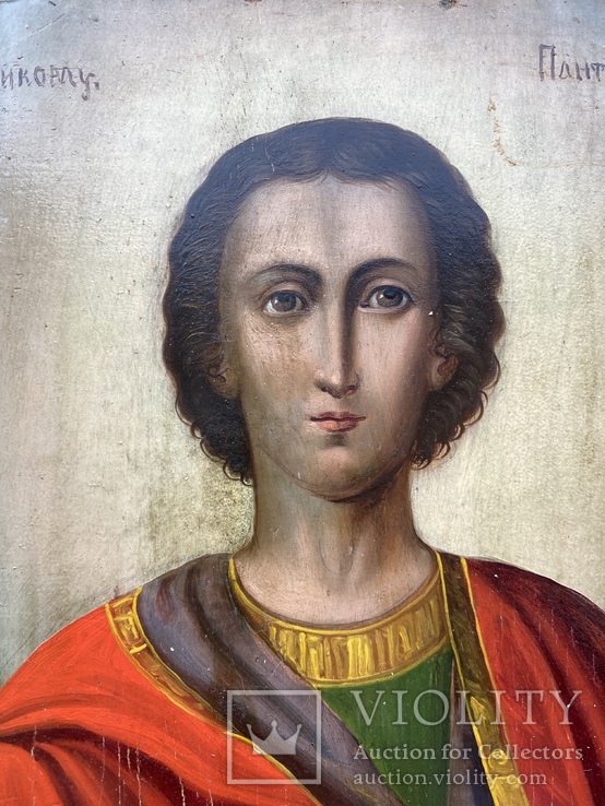 Икона Святой Пантелеймон Целитель, фото №3
