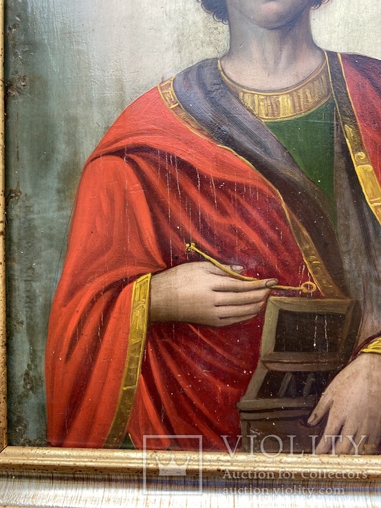 Икона Святой Пантелеймон Целитель, фото №9