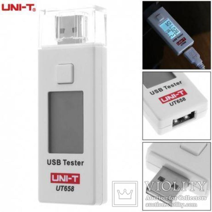 USB тестер тока и напряжения UNI-T UT658 для проверки зарядок/кабелей/Power Bank, фото №7