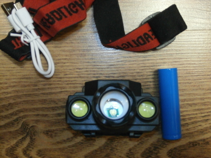 Профессиональный аккумуляторный налобный фонарь POLICE KX1805 CREE-Т6, фото №3