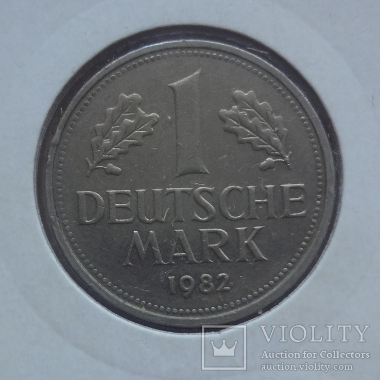 1 марка 1982 F Германия Холдер 543, фото №4