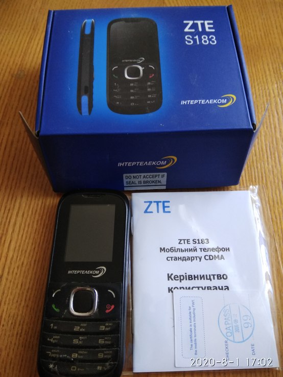 Телефон ZTE S183 cdma с подключенным номером, фото №2