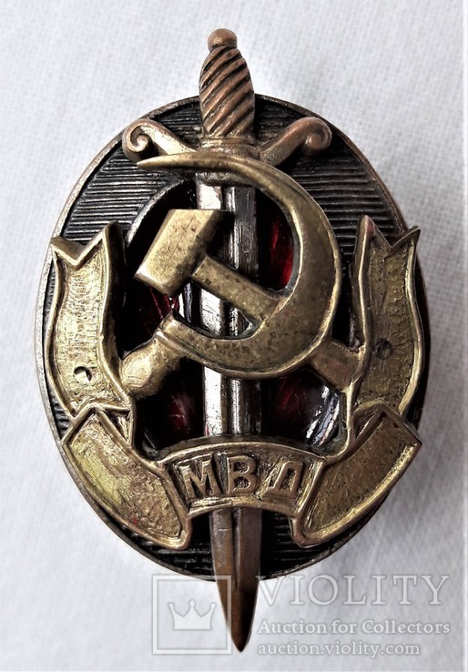 Знак Заслуженный работник МВД, №5581, на реставрацию эмалей, фото №8