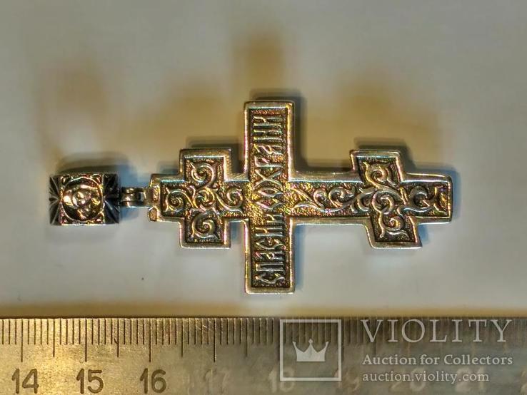 Цепочка с крестом серебро ( 49,6 гр.), фото №8
