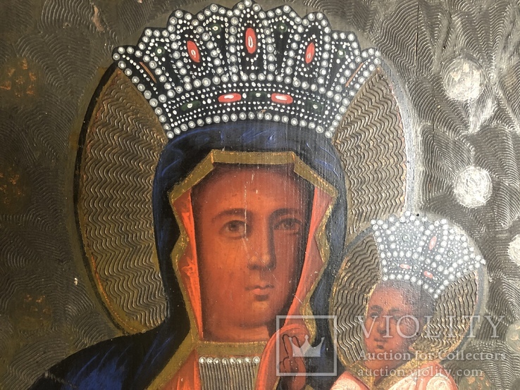 Икона Богородицы. 45/57 см, фото №5