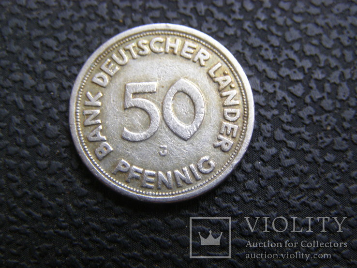 50 пфенингов 1949  D ФРГ, фото №2