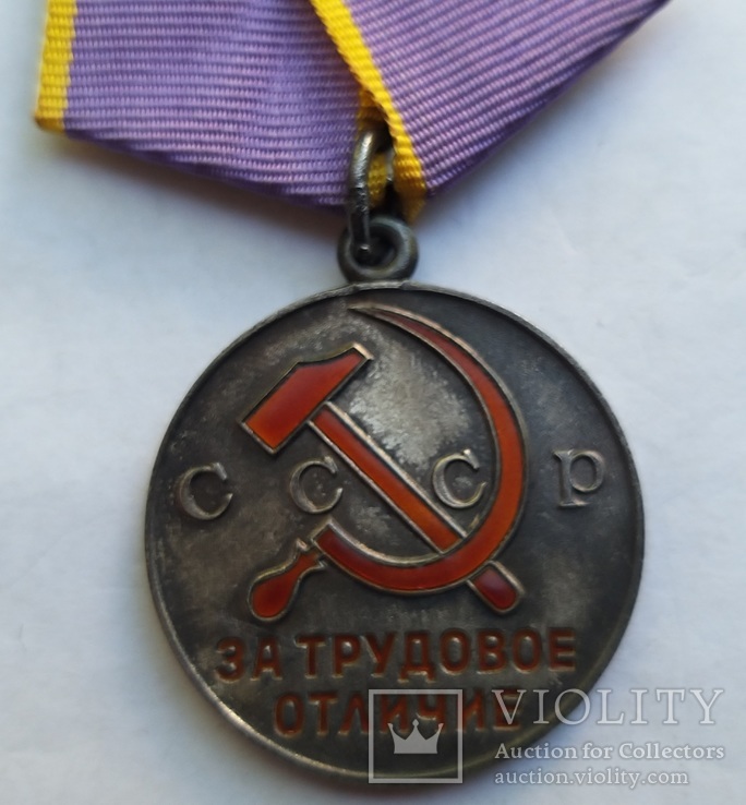Медаль За трудовое отличие на документе, фото №5