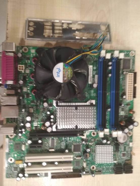 Материнская плата INTEL DG965SS+CPU Celeron 480 1.8GHz+система охлаждения, фото №2