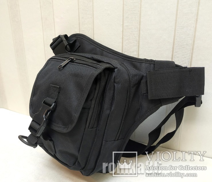 Тактическая универсальная (набедренная) сумка на бедро (на пояс) под пистолет (9001), photo number 4