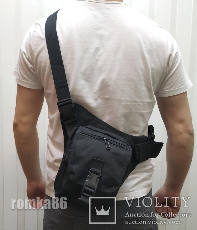 Тактическая универсальная (набедренная) сумка на бедро (на пояс) под пистолет (9001), photo number 6