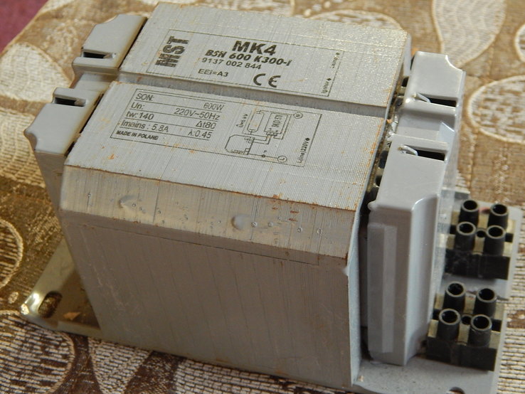 Балласт MST BSN 600 K300-I 220V 50Hz BC3-166 для натриевых ламп(Польша), фото №3