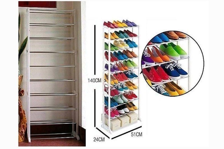 Полка для обуви Amazing Shoe Rack (чёрная), numer zdjęcia 9