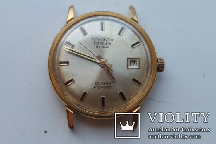 Часы Sekonda Autodate de luxe (Poljot), 1 МЧЗ, 29 камней