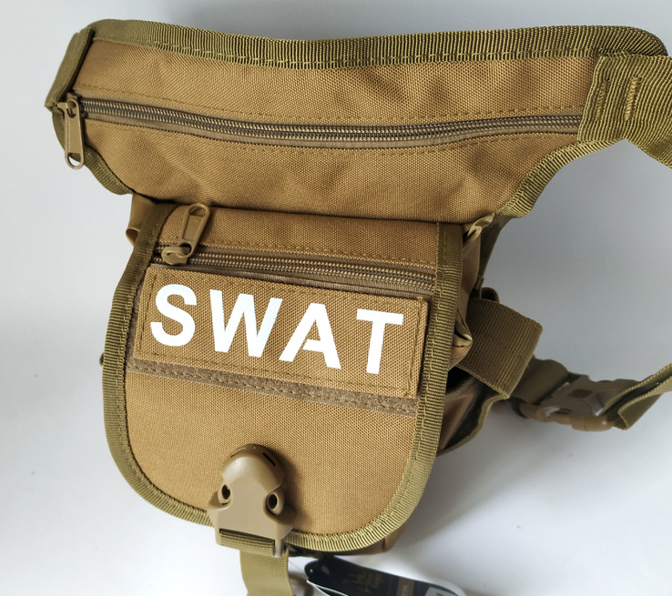 Тактическая универсальная (набедренная) сумка Swat койот, фото №6