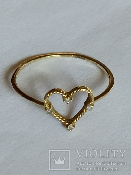 Кольцо Lion Heart из золота 10 к с бриллиантами