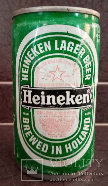 Банка від пива "Heineken" HOLLAND 0,33л. 1984 рік, фото №3