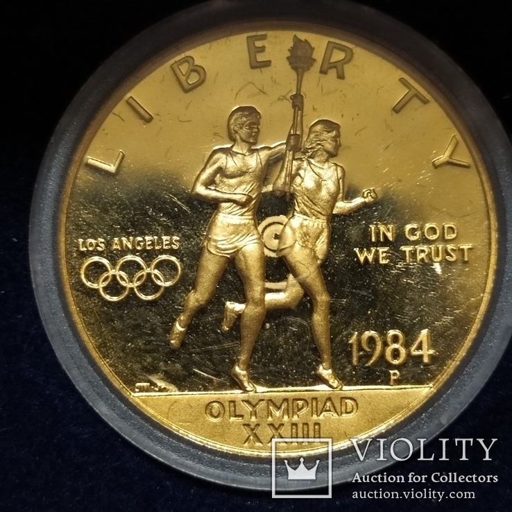 10 долларов США 1984г.Олимпиада., фото №5