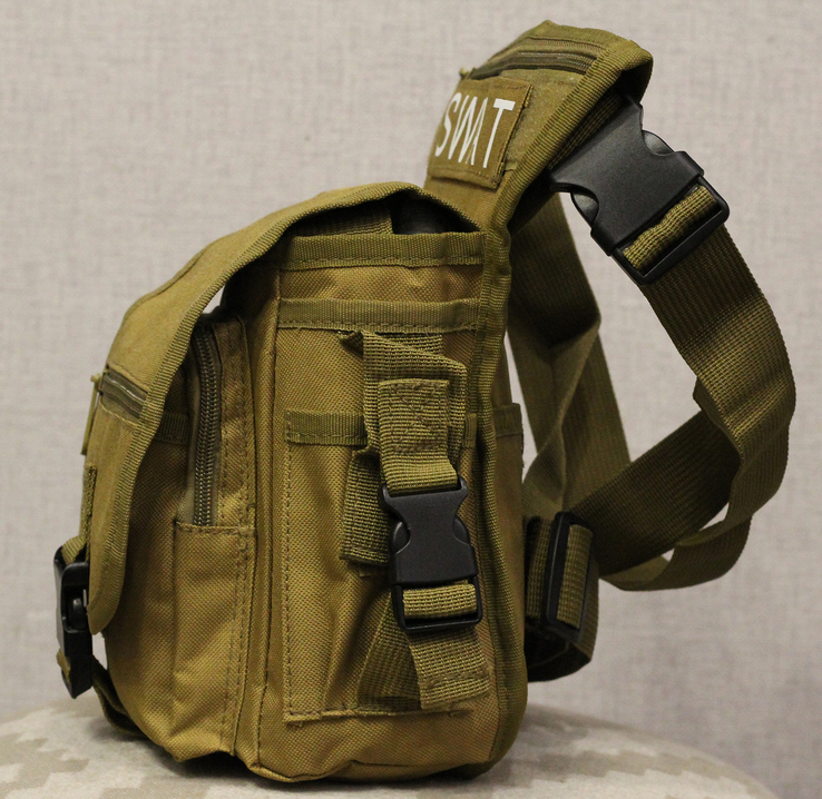 Универсальная тактическая (набедренная) сумка на бедро Swat кайот, фото №7