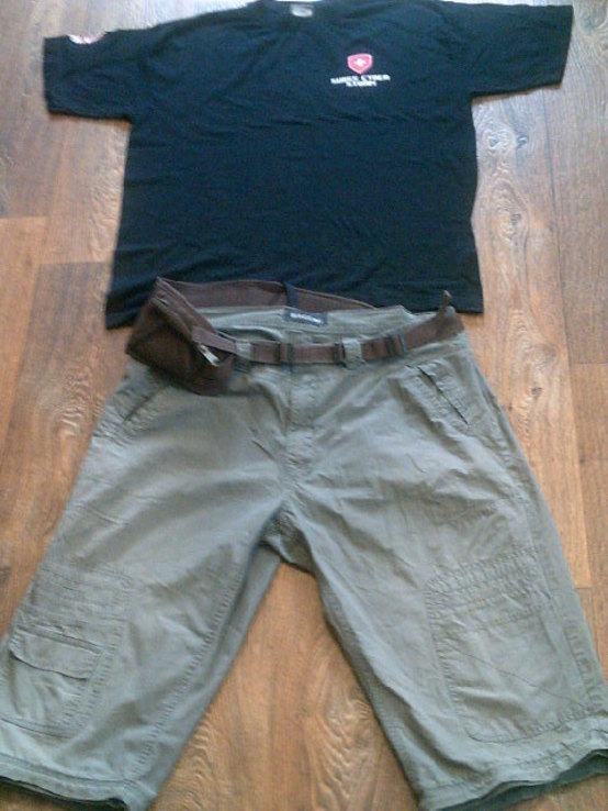 Легкие шорты (походный вариант)с ремнем + футболка, фото №4