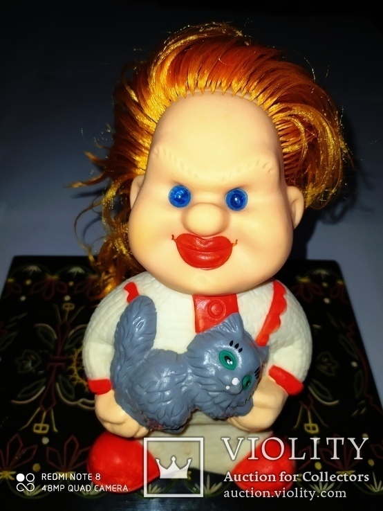 Кукла - игрушка, резиновая Юрий Куклачев времен СССР