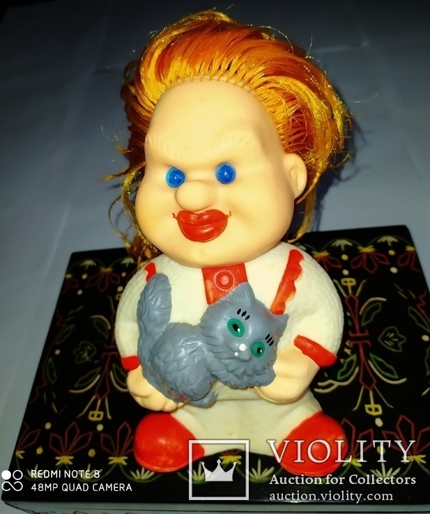 Кукла - игрушка, резиновая Юрий Куклачев времен СССР, фото №3