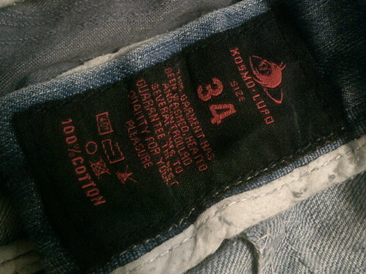 Kosmo jeans - стильные фирменные джинсы разм.34, numer zdjęcia 6