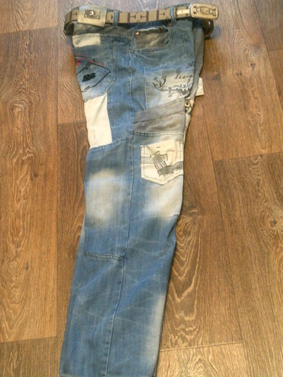 Kosmo jeans - стильные фирменные джинсы разм.34, photo number 9