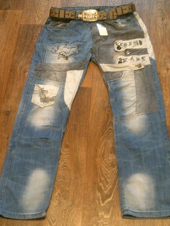 Kosmo jeans - стильные фирменные джинсы разм.34, numer zdjęcia 13