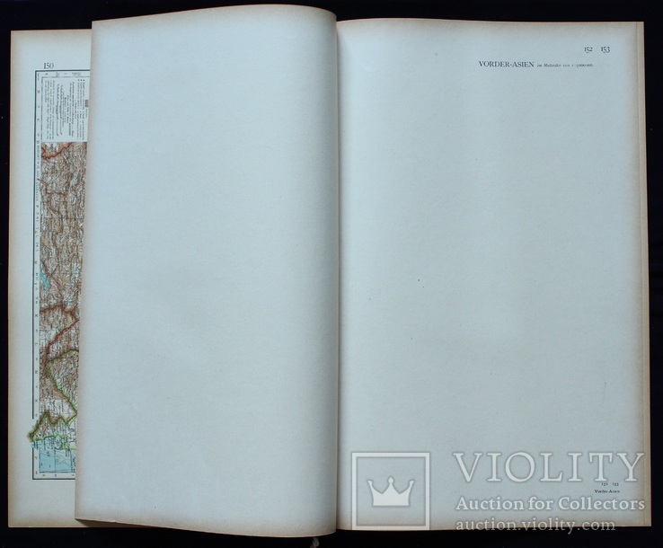 3 карты. Кавказ, Палестина, Азия. Andrees HandAtlas. 1921 год. 56 на 44 см., фото №7