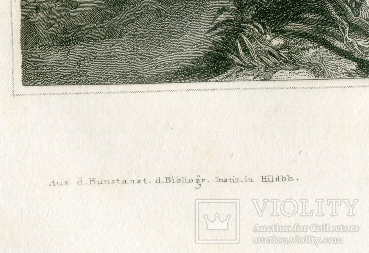 Старинная гравюра. 1836. Греция, остров Лесбос, Митилины. 27х19см, фото №8