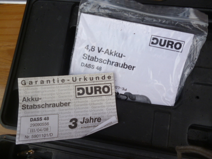 Електро викрутка DURO Dass 48 з Німеччини, фото №9