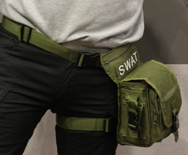 Универсальная тактическая (набедренная) сумка на бедро Swat (олива), фото №4