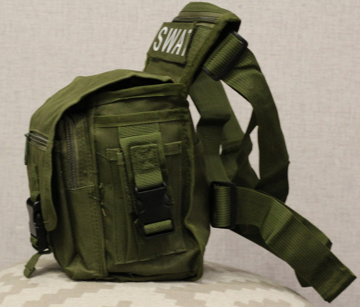 Универсальная тактическая (набедренная) сумка на бедро Swat (олива), фото №6