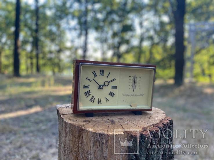 Часы из СССР, Маяк, три в одном (часы,термометр,барометр), фото №3