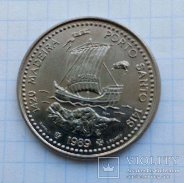 Монета 100 эскудо Португалия 1989 г., фото №3