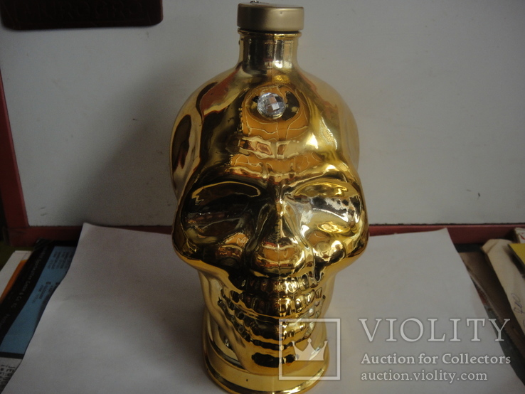 Бутылка Золотой череп, фото №2