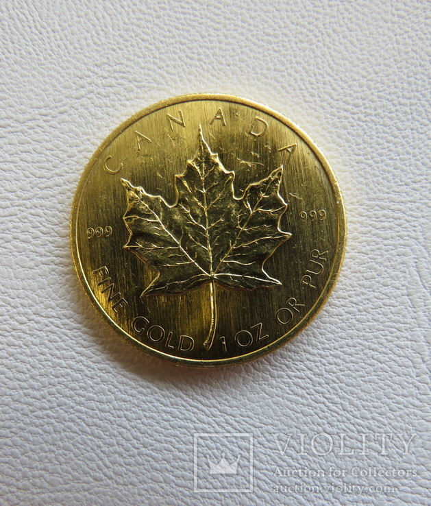 Канада 50$ 1980 год 1 унция золота 999`, фото №2