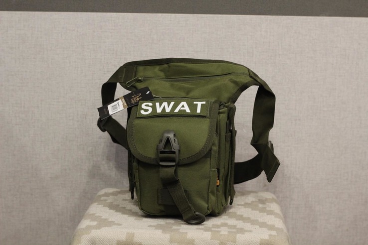 Тактическая универсальная (набедренная) сумка Swat олива, фото №3