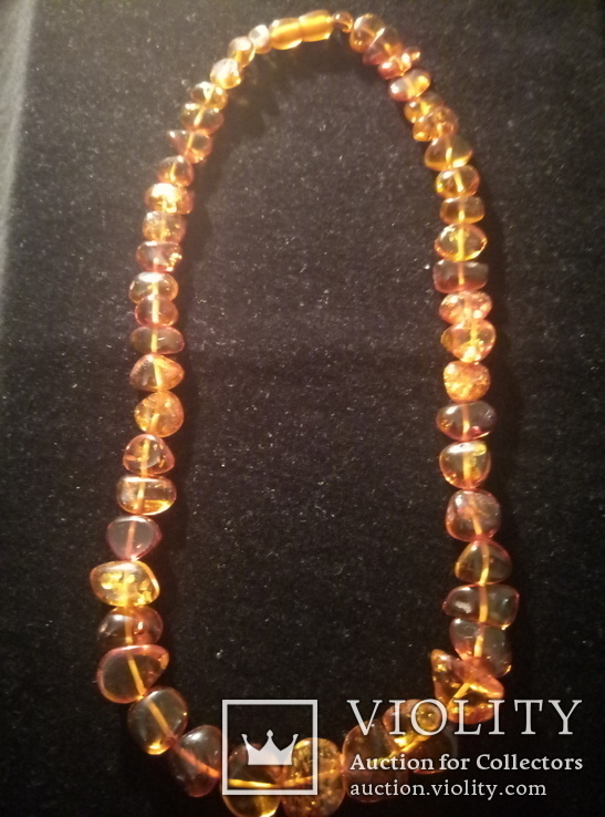 Amber beads "Sea buckthorn", photo number 2