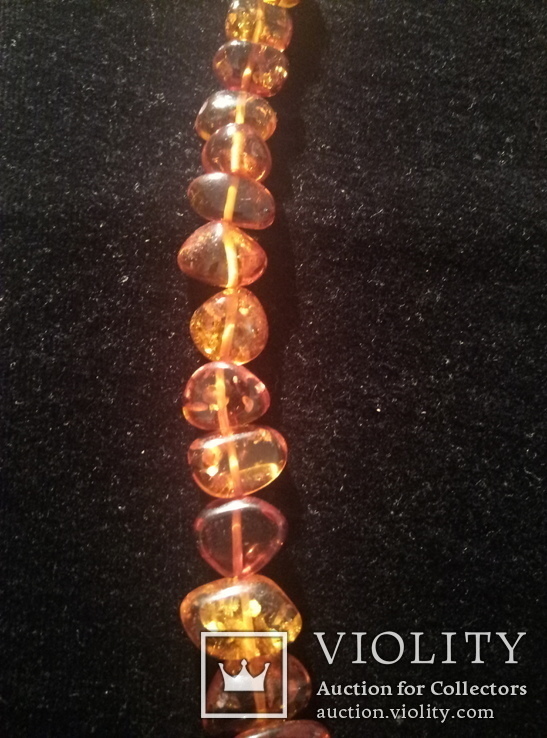 Amber beads "Sea buckthorn", photo number 5