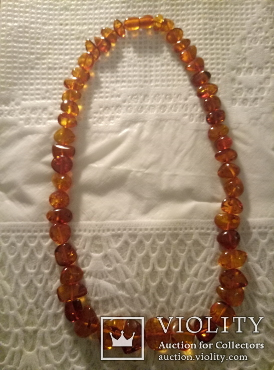 Amber beads "Sea buckthorn", photo number 9