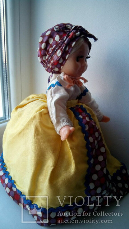 Паричковая самоварная кукла чайница СССР, фото №7