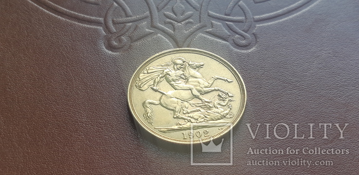  2 фунта (соверена) 1902 г. Золото, фото №13