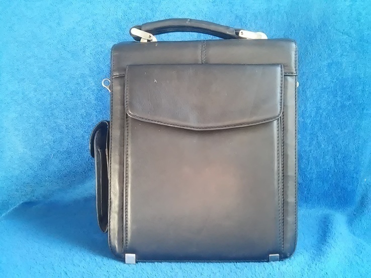  Мужская сумка - борсетка: PRENSITI натуральная кожа - сверху и внутри  б/у, numer zdjęcia 6