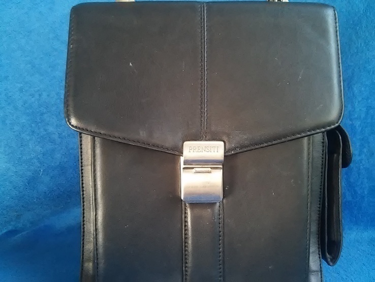  Мужская сумка - борсетка: PRENSITI натуральная кожа - сверху и внутри  б/у, photo number 7
