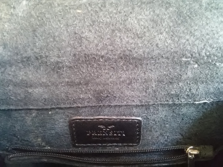  Мужская сумка - борсетка: PRENSITI натуральная кожа - сверху и внутри  б/у, numer zdjęcia 10